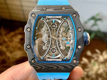 RM 53-01 Real Tourbillon Pablo Mac Donough V9F Best Edition on Blue Rubber Strap Replica