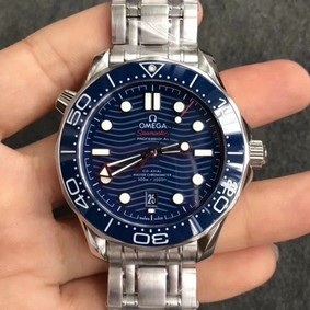 Seamaster Diver 300M SS/YS VSF 1:1 Best Edition YS Bezel Blue Dial on SS/YS Bracelet A8800 Replica