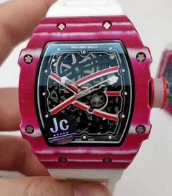 RM 67-02 High Jump Skeleton Dial on White Nylon Strap 6T51 Replica