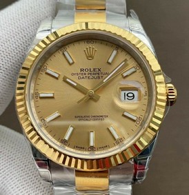 Rolex Date Just41mm Oys Flt 904L YG/SS Gold/Stk VSF VS3235 Replica