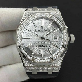 Royal Oak Ref.15450 37mm Diams SS/LE White JF Mod A3120 Replica