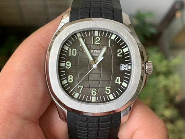 Aquanaut 5167A Singapore Edition SS ZF 1:1 Best Edition Black Second Hand on Black Rubber Strap 324CS Replica