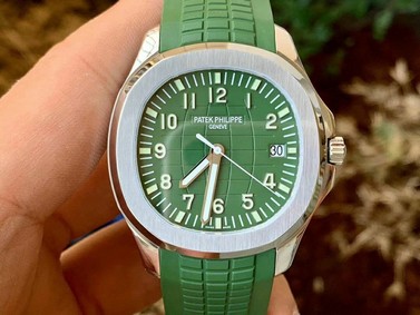 Aquanaut 5167A Singapore Edition SS ZF 1:1 Best Edition Green Second Hand on Green Rubber Strap 324CS (Copy) Replica