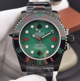 ROLSUB0322 - Blaken Submariner PVD/PVD Green IPKF A2836 Replica