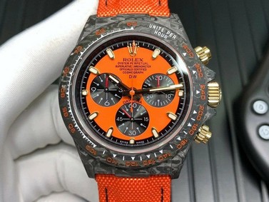 ROLDYT0271D - Daytona DIW Carbon Cream FC/NY Orange WWF 7750 Replica