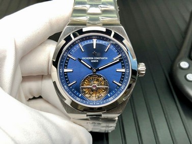 Traditionnelle Tourbillon SS EURF Best Edition Blue Dial on SS Bracelet Replica