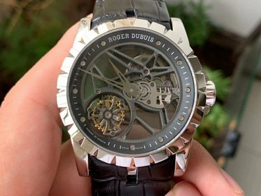 Excalibur Rddbex0392 SS BBR Best Edition Skeleton Dial on Black Leather Strap A2136 Tourbillon Replica