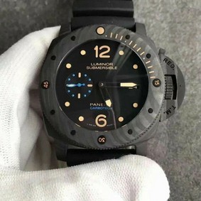 PAM616 Special Edition Forged Carbon XF Best Edition on Black Rubber Strap P.9000 Replica