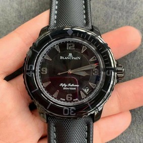 Blancpain Fifty Fathoms Dark Knight PVD/NY Blk ZF A23J Replica