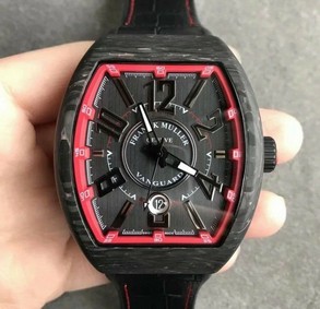 Vanguard Automatic Carbon Black/Red Carbon Dial on Black Nylon/Rubber Strap NH35A Replica