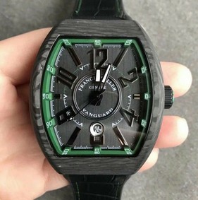 Vanguard Automatic Carbon Black/Green Carbon Dial on Black Nylon/Rubber Strap NH35A Replica