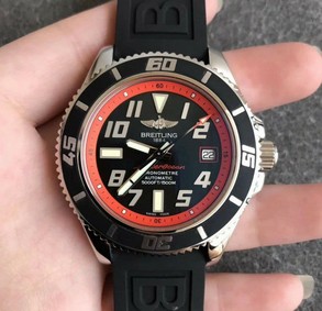 Breitling SuperOcean II 42mm SS/RU Blk/Red ZF Swiss 2836 Replica