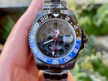 GMT-Master II 126719 BLRO Black/Blue Skull Ceramic 904L 1:1 Noob Best Edition Black Dial SA3285 V11 CHS Replica