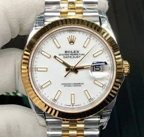 Rolex Date Just41mm Jubilee Flt 904L YG/SS Gold/Stk VSF VS3235 Replica