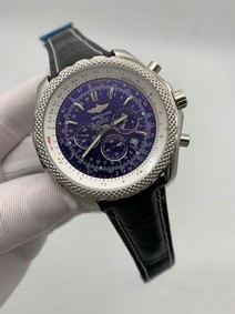 Breitling Navitimer Blue Dial High Version on Black Rubber Strap Replica