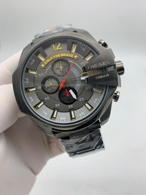 Diesel Full Grey On Grey SS Strap Mega Shief Replica