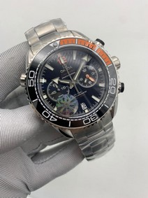 Omega Seamaster Black Dial on SS Strap Replica