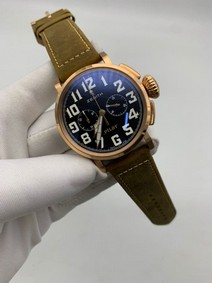 Zenith Pilot Gold Case Black Dial Chrono Replica