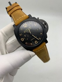 Panerai Radiomir GMT Black Dial on Brown Strap Replica