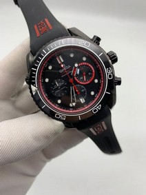Omega Seamaster Chrono Black Red Replica