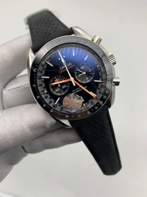 Omega Speedmaster Silver Case Black Dial Replica