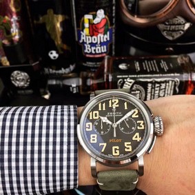 Zenith Pilot Silver Case Grey Dial Replica