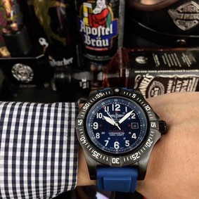 Breitling Colt Skyracer Blue Dial on Blue Rubber Strap Replica