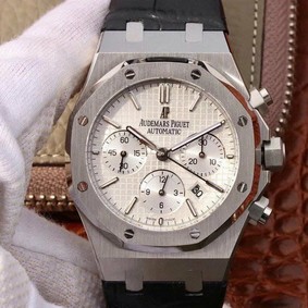 AP0608A - Royal Oak Chronograph 1:1 Best Edition 26331ST SS/LE White Replica