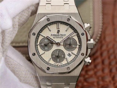 AP0632 - Royal Oak Chrono 1:1 Best Edition 26331ST SS/SS Grey/Wht Replica