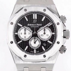 AP0603D - Royal Oak Chrono 1:1 Best Edition 26331ST SS/SS Blk/Wht Replica