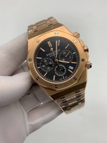 Audemars Piguet Black Dial Chrono High Version Gold Replica