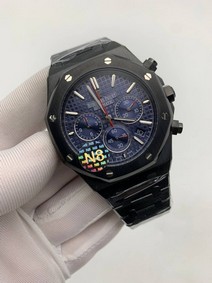 Audemars Piguet Blue Dial Chrono High Version Black Replica