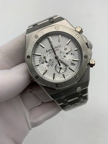 Audemars Piguet White Dial Chrono High Version SS Replica