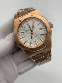 Audemars Piguet Royal Aok White Dial High Version On Gold Replica
