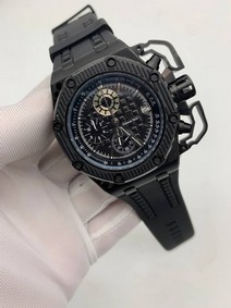 Audemars Piguet Black Dial High Version Rubber Strap Replica