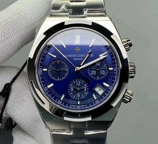 Vacheron Constantin Overseas Chronograph SS/SS Blue Replica