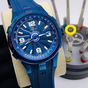 Perrelet Double Rotor Turbine Pilot Blue Replica