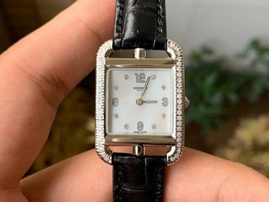 Hermes Cape Cod Ladies SS/LE White Swiss Quartz Replica