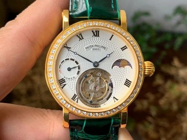 MoonPhase Day/Ngt PR SG/LE White HW Tourbillon 1:1 Best Edition Version Replica