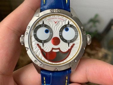 Konstantin Chaykin Joker Grey Dial 24collector leather strap Replica