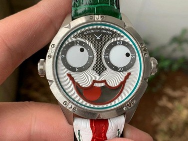 Konstantin Chaykin Joker Grey Dial 24collector leather strap Replica