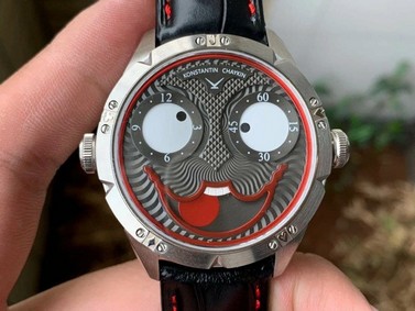 Konstantin Chaykin Joker Grey Dial 24collector leather strap Replica