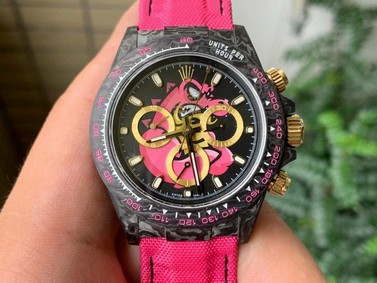 Rolex Daytona DIW Carbon FC/NY Pink 1:1 Best Edition Version Replica