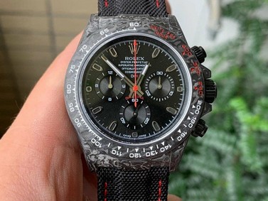 Rolex Daytona DIW Carbon Black FC/LE Black Noob A4130 Mirror Replica