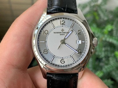 Fiftysix SS 40mm ZF 1:1 Best Edition Blue Dial on Black Leather Strap A1326 Replica