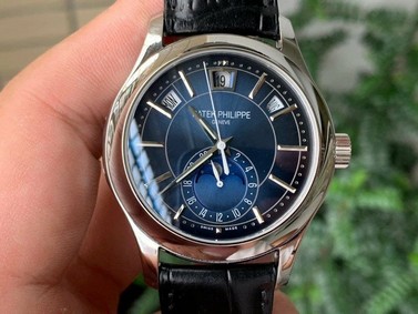 Complications 5205R RG GRF Best Edition Blue Dial on Brown Leather Strap A324 Replica