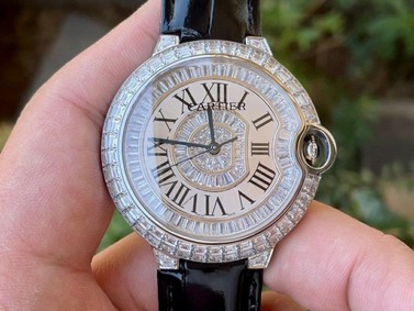 Cartier Ballon Gold Case Diamond 42mm Diam SS/LS Replica