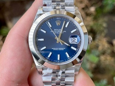 DateJust 41 126330 904L SS VSF 1:1 Best Edition Blue Dial on Jubilee Bracelet VS3235 Replica
