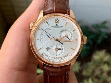 Patrimony Power Reserve RG OXF Best Edition White Dial on Brown Leather Strap A23J Replica