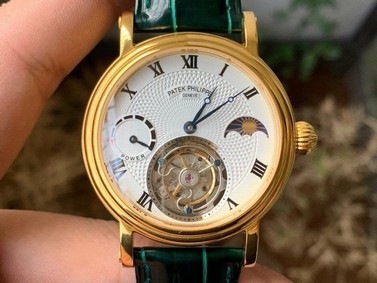 MoonPhase Day/Ngt PR YG/LE White HW Tourbillon 1:1 Best Edition Version Replica